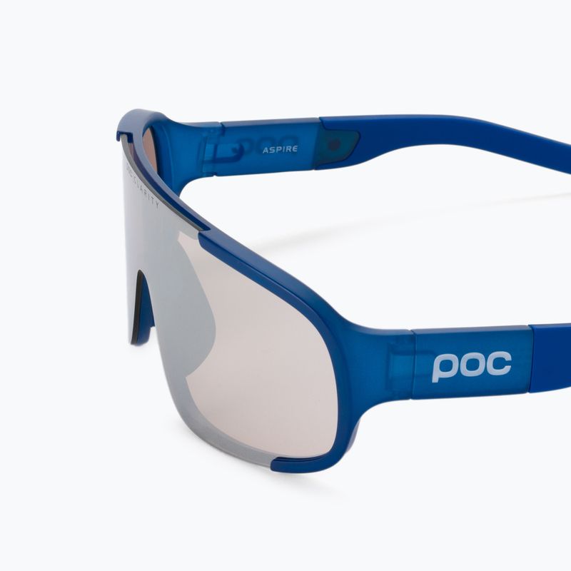 Okulary przeciwsłoneczne POC Aspire opal blue translucent/clarity trail silver 5