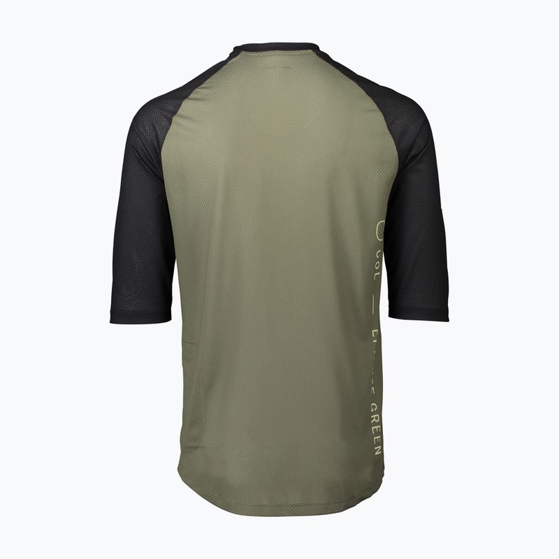 Koszulka rowerowa męska POC MTB Pure 3/4 epidote green/uranium black 2