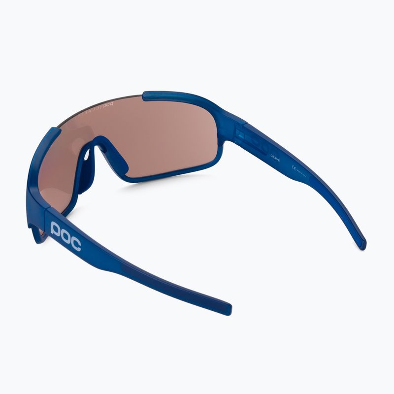 Okulary przeciwsłoneczne POC Crave opal blue translucent/clarity trail silver 2