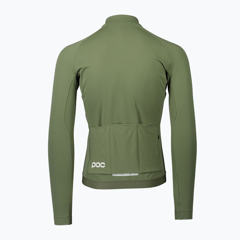 Longsleeve rowerowy męski POC Ambient Thermal Jersey epidote green 2