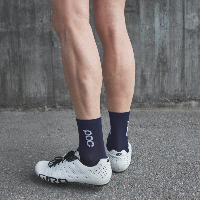 Skarpety rowerowe POC Essential Road Short turmaline navy 4