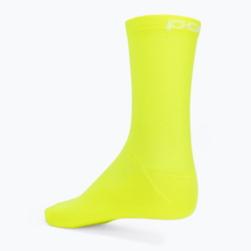 Skarpety POC Fluo Sock Mid fluorescent yellow/green 2