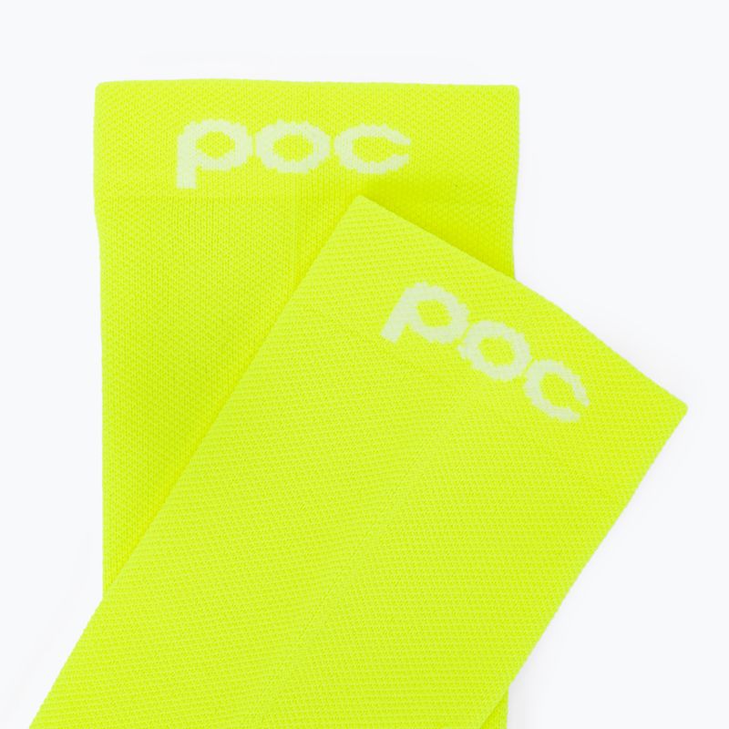 Skarpety POC Fluo Sock Mid fluorescent yellow/green 3