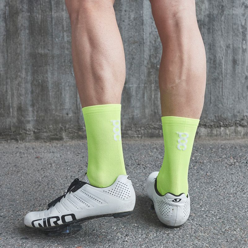 Skarpety POC Fluo Sock Mid fluorescent yellow/green 8
