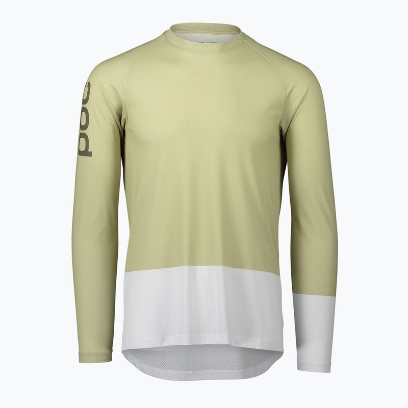 Longsleeve rowerowy męski POC MTB Pure prehnite green/hydrogen white