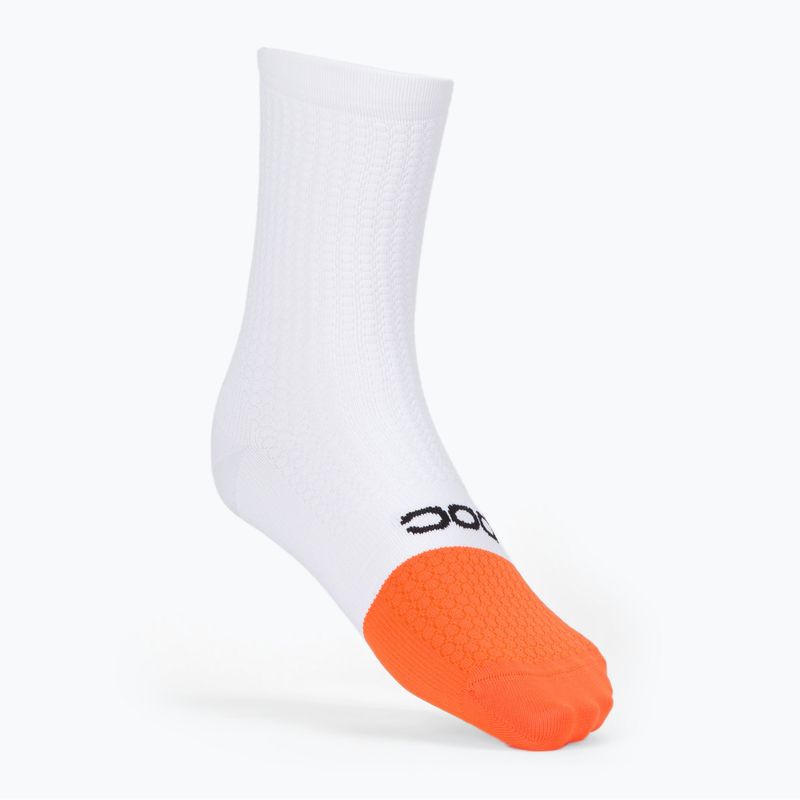 Skarpety POC Flair Mid hydrogen white/zink orange