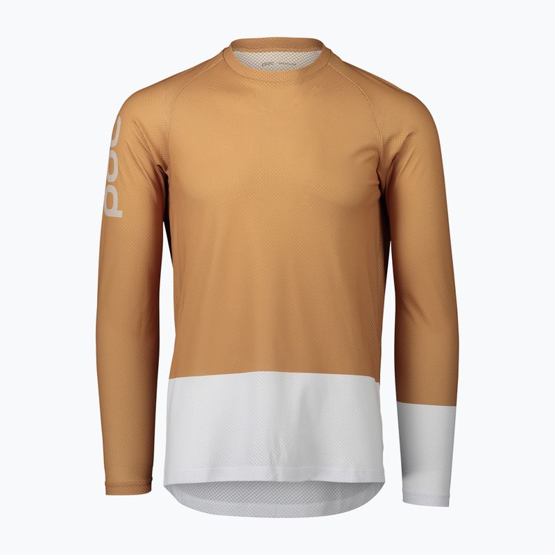 Longsleeve rowerowy męski POC MTB Pure aragonite brown/hydrogen white 5