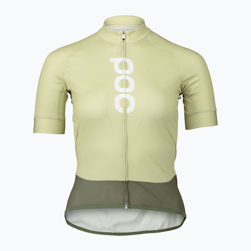 Koszulka rowerowa damska POC Essential Road Logo W prehnite green/epidote green 5
