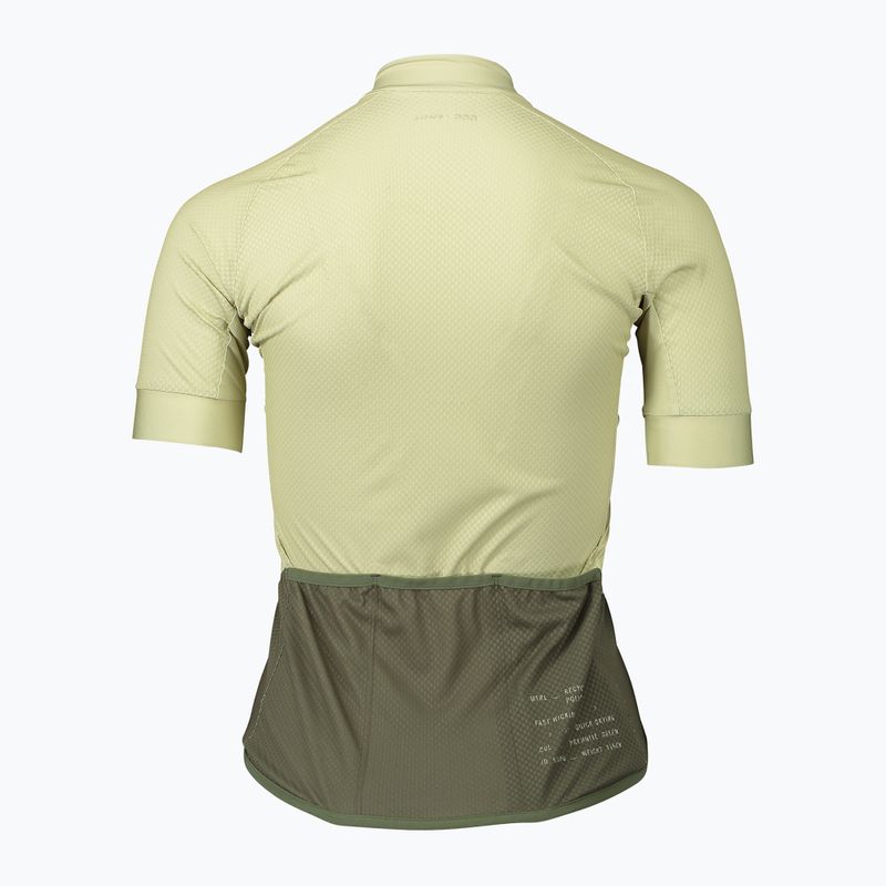 Koszulka rowerowa damska POC Essential Road Logo W prehnite green/epidote green 6