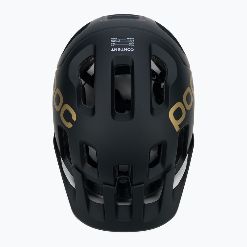 Kask rowerowy POC Tectal Fabio Ed. uranium black matt/gold 5