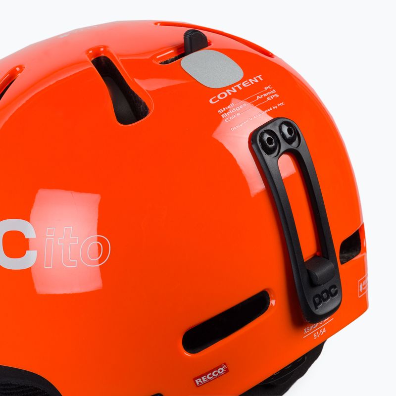 Kask narciarski dziecięcy POC POCito Fornix MIPS fluorescent orange 6