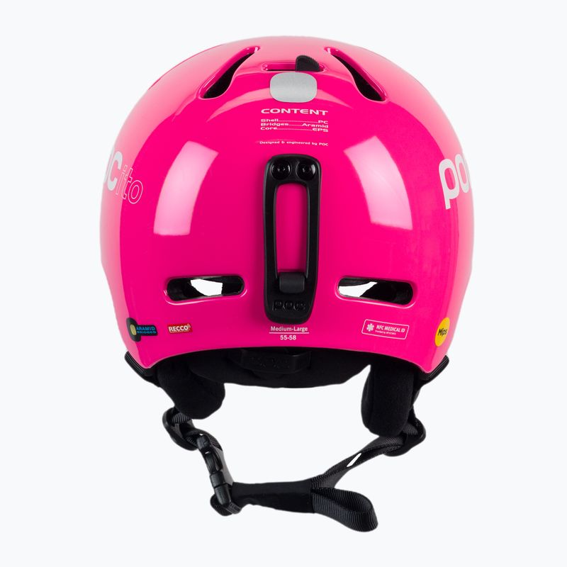 Kask narciarski dziecięcy POC POCito Fornix MIPS fluorescent pink 3