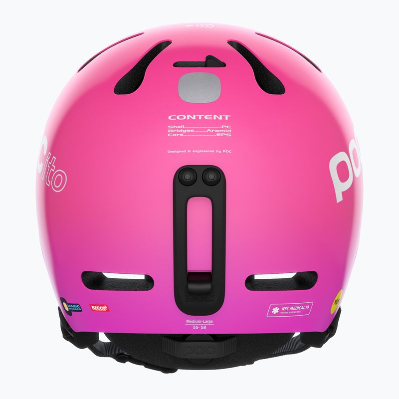 Kask narciarski dziecięcy POC Pocito Fornix MIPS Jr fluorescent pink 9085 12