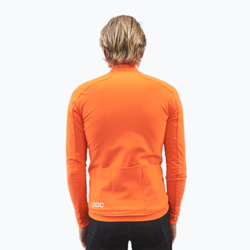 Longsleeve rowerowy męski POC Radiant Jersey zink orange 2