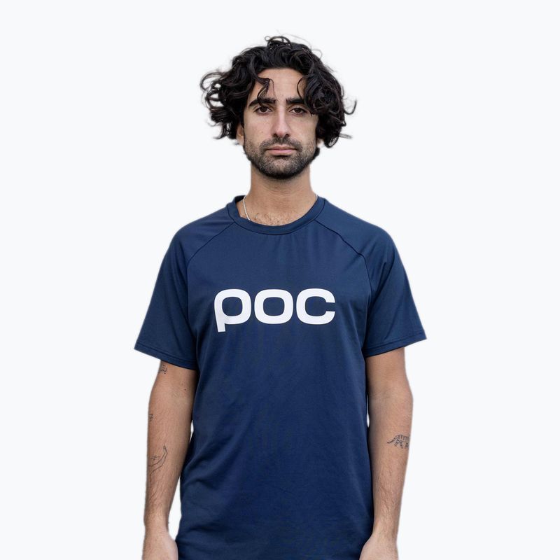 Koszulka rowerowa męska POC Reform Enduro Tee turmaline navy