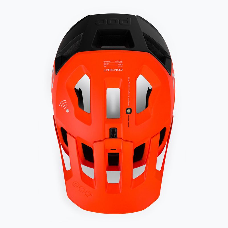 Kask rowerowy POC Kortal Race MIPS fluorescent orange/uranium/black matt 6