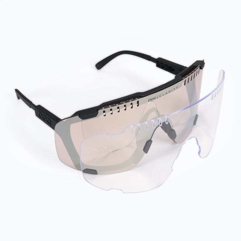 Okulary przeciwsłoneczne POC Devour uranium black/clarity trail silver 6