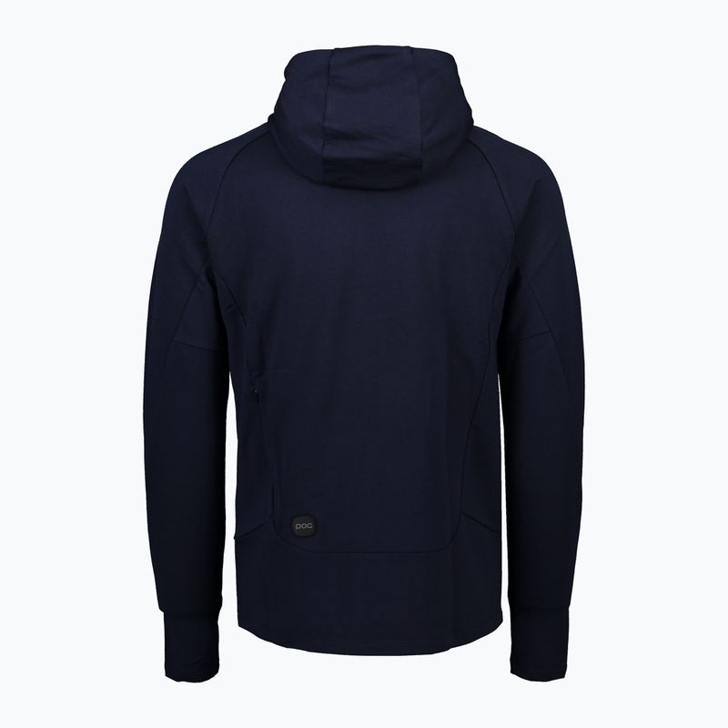 Bluza męska POC Merino Zip Hood turmaline navy 2