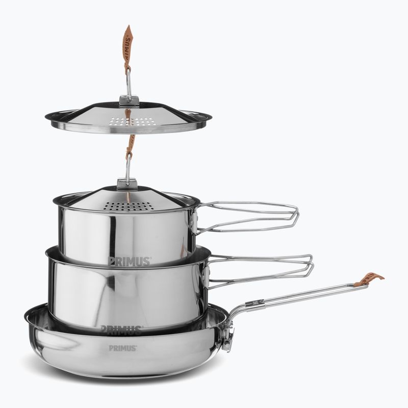 Zestaw garnków Primus CampFire Cookset 1 l + 1,8 l + patelnia