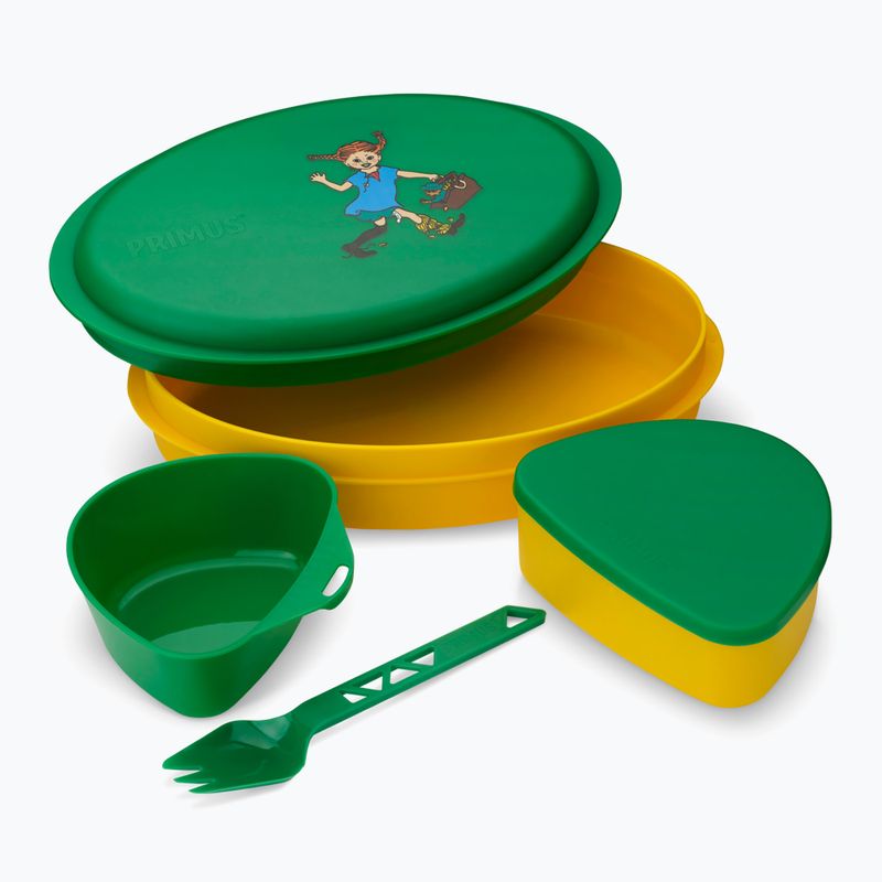 Zestaw naczyń turystycznych Primus Meal Set Pippi green 2