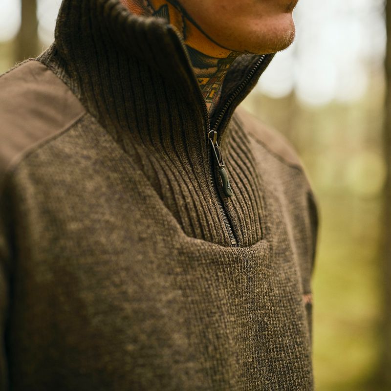 Sweter męski Pinewood Hurricane dark green mel 7