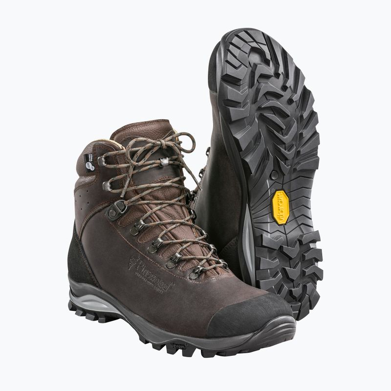 Buty turystyczne męskie Pinewood Mid Hunting & Hiking Boot brown 8
