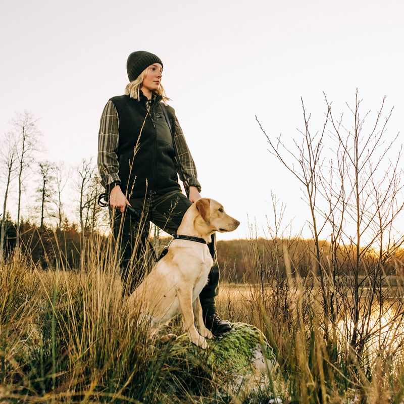 Czapka zimowa Pinewood Knitted Wool mossgreen mel 8