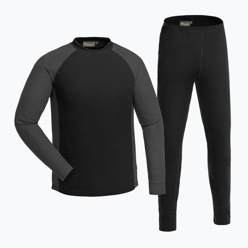 Komplet bielizny termoaktywnej męskiej Pinewood Finnveden Base Layer black/dark grey 7