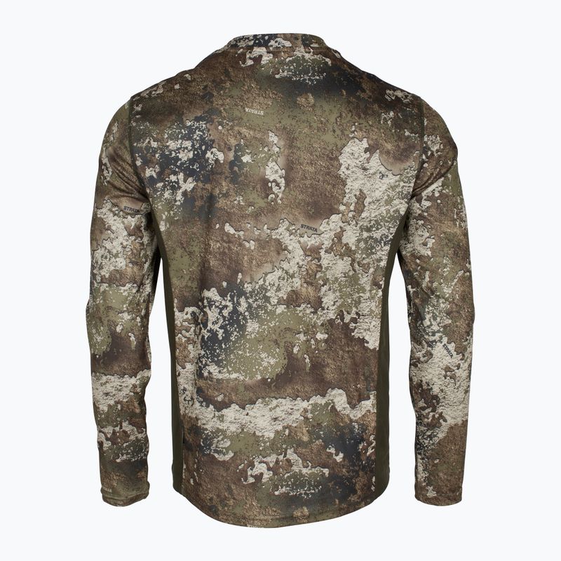 Bluza termoaktywna męska Pinewood Abisko Merino Base Layer Half Zip d.mossgreen 4