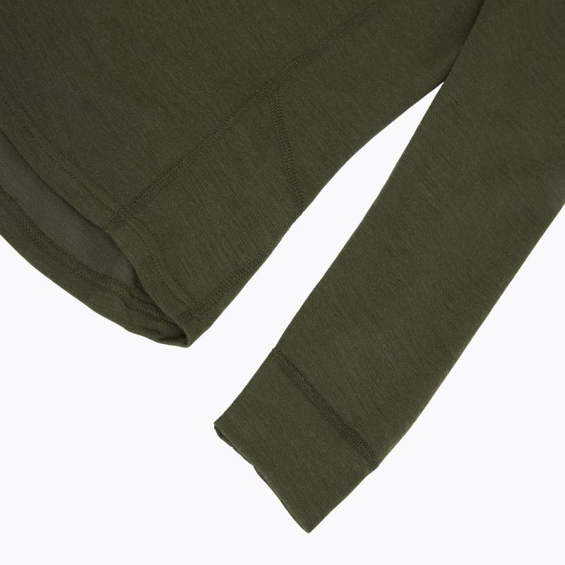 Bluza termoaktywna męska Pinewood Abisko Merino Base Layer Half Zip d.mossgreen 4