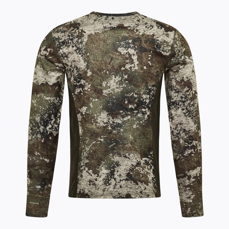Longsleeve trekkingowy męski Pinewood Furudal Camou InsectSafe strata/moss green 2