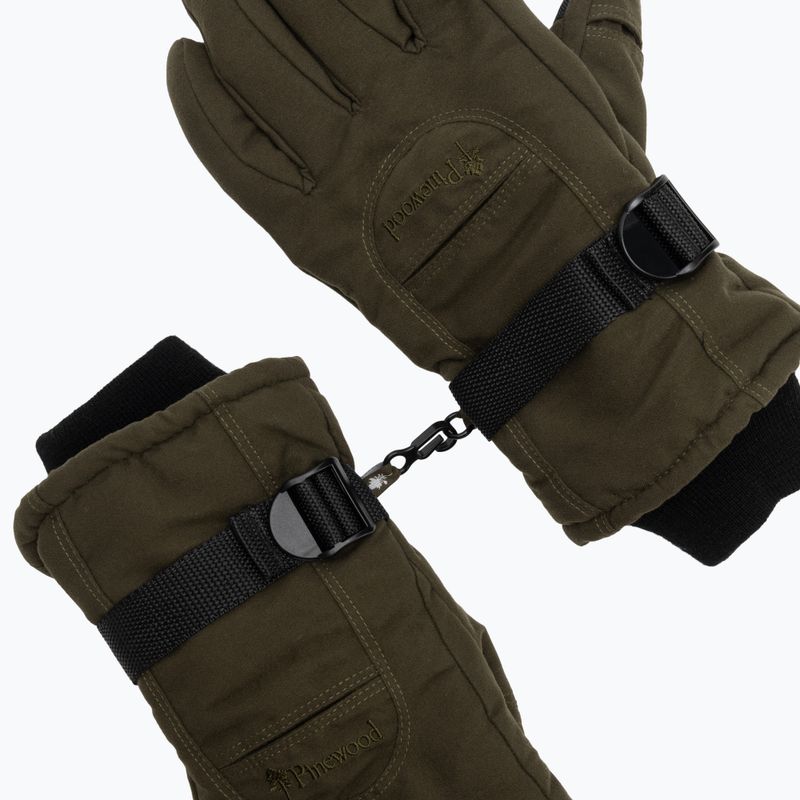 Rękawiczki trekkingowe męskie Pinewood Membrane Glove moss green 4
