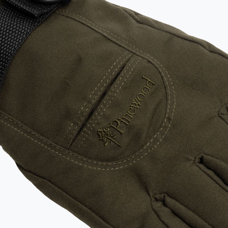 Rękawiczki trekkingowe męskie Pinewood Membrane Glove moss green 6