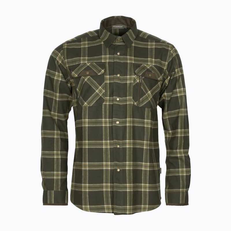 Koszula męska Pinewood Prestwick Exclusive d.green/green