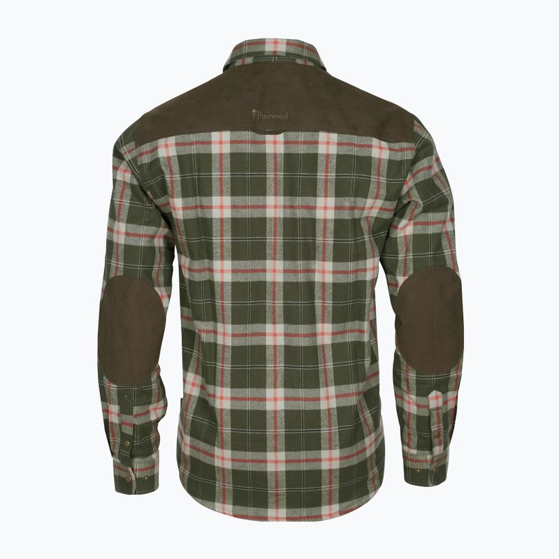 Koszula męska Pinewood Douglas d.green/red 2