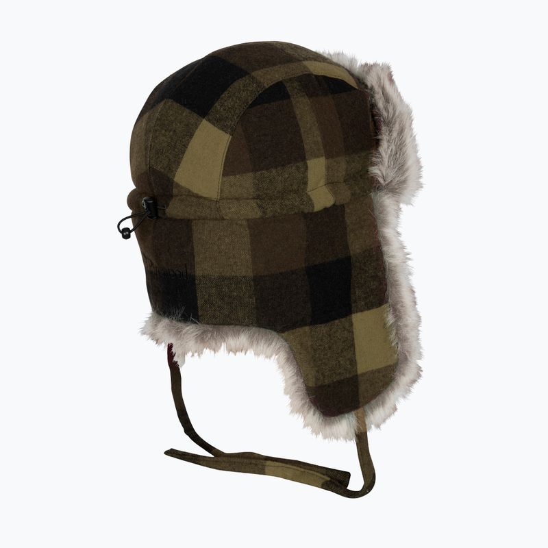 Czapka zimowa Pinewood Classic Checked Fur green / black 2