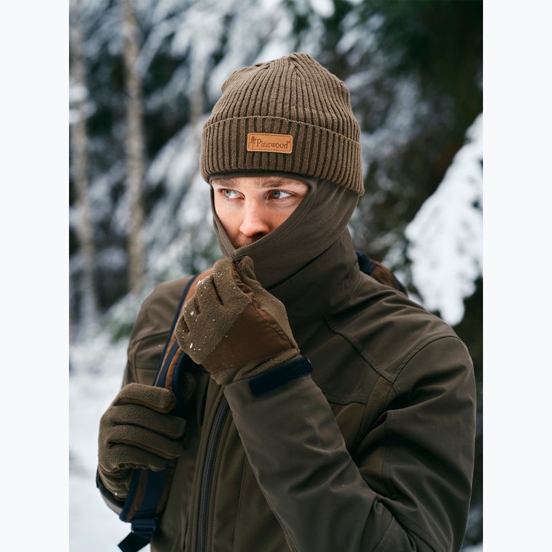 Rękawiczki męskie Pinewood Småland Hunters Extreme Fleece h.brown/suede brown 2