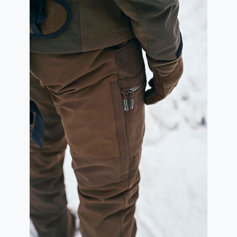Rękawiczki męskie Pinewood Småland Hunters Extreme Fleece h.brown/suede brown 5