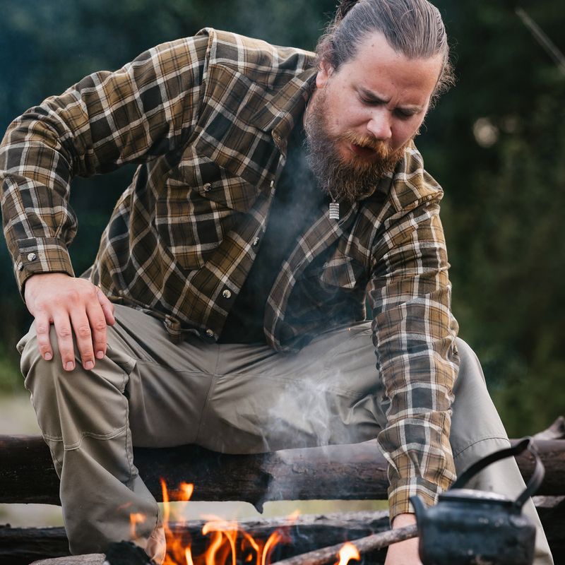 Koszula męska Pinewood Härjedalen h.olive/khaki 10