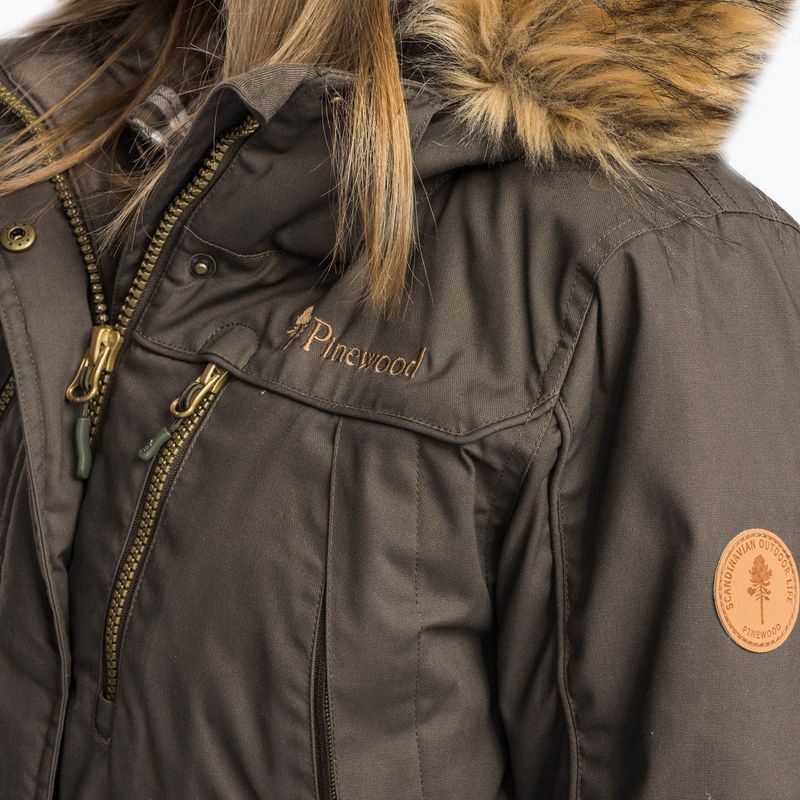 Płaszcz ocieplany damski Pinewood Finnveden Winter Parka d.olive 3