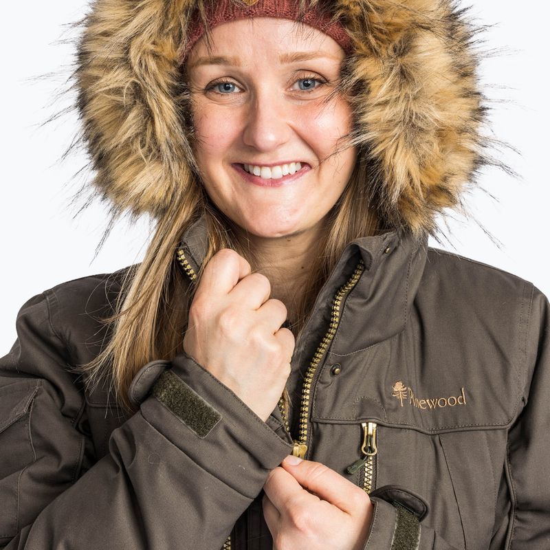 Płaszcz ocieplany damski Pinewood Finnveden Winter Parka d.olive 4