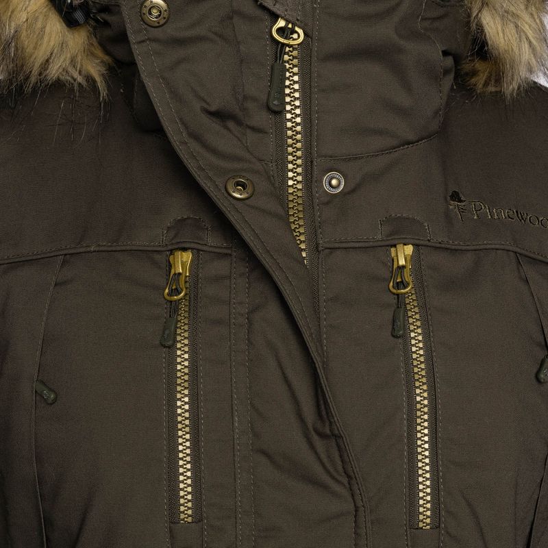 Płaszcz ocieplany damski Pinewood Finnveden Winter Parka d.olive 9