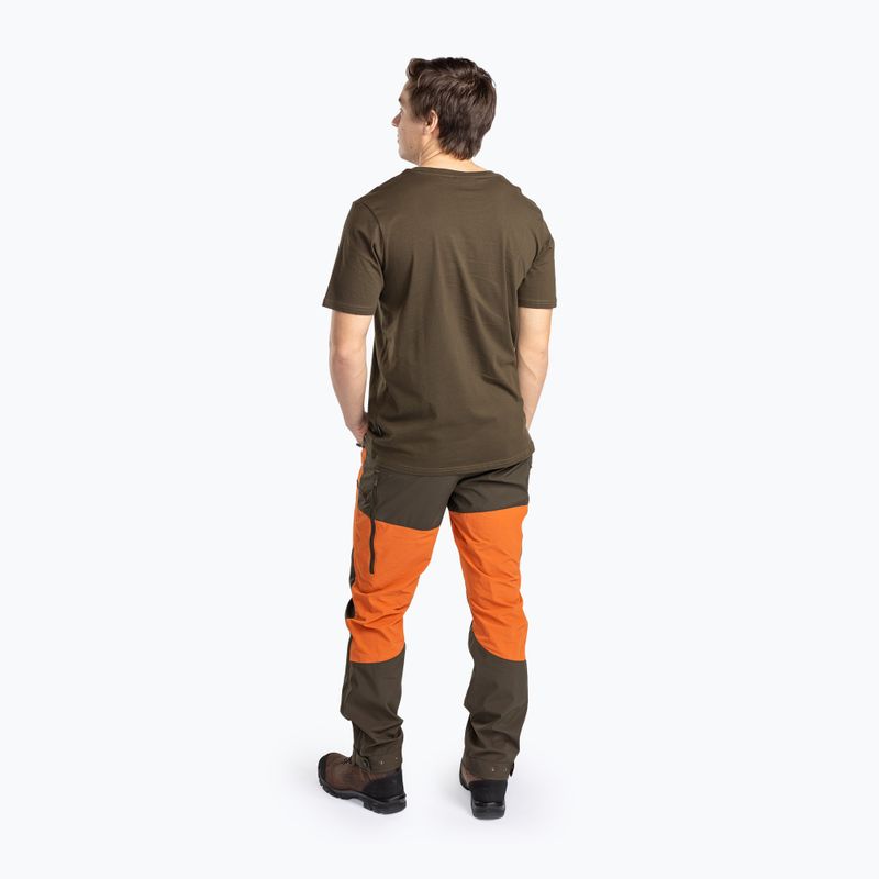 Spodnie z membraną męskie Pinewood Abisko b.orange/mossgreen 3