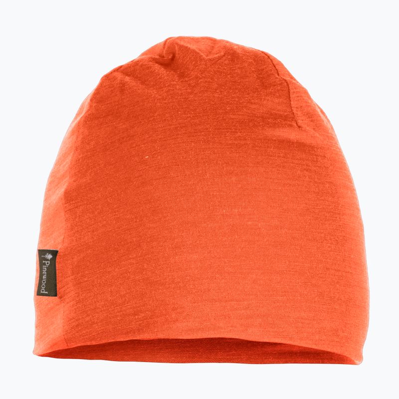 Czapka Pinewood Merino Wool burned orange