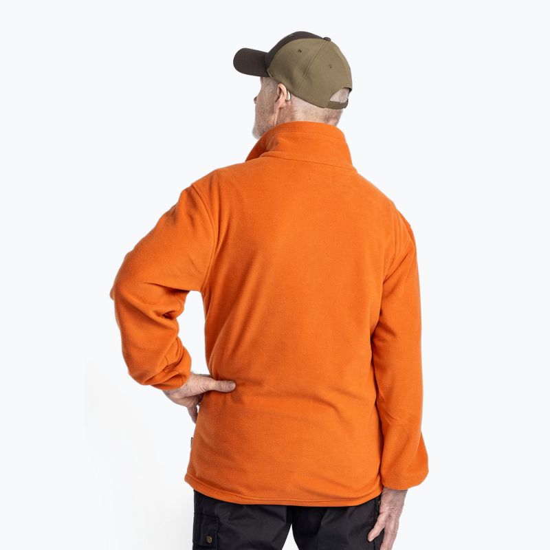Bluza trekkingowa męska Pinewood Finnveden Fleece burned orange 3