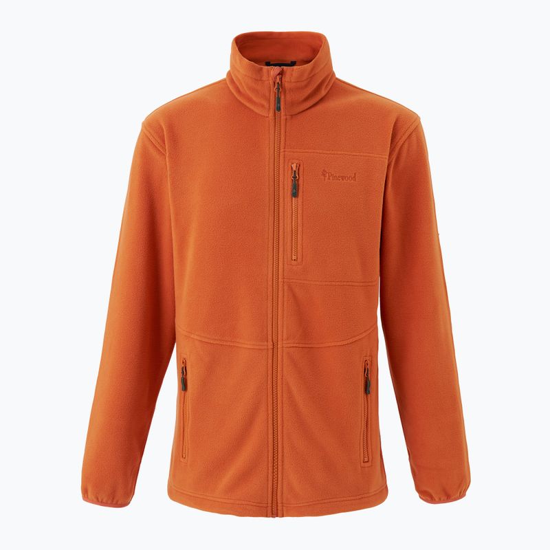Bluza trekkingowa męska Pinewood Finnveden Fleece burned orange 7