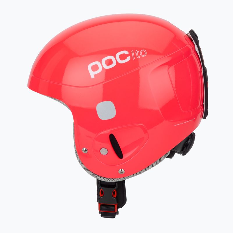 Kask narciarski dziecięcy POC POCito Skull fluorescent pink 3