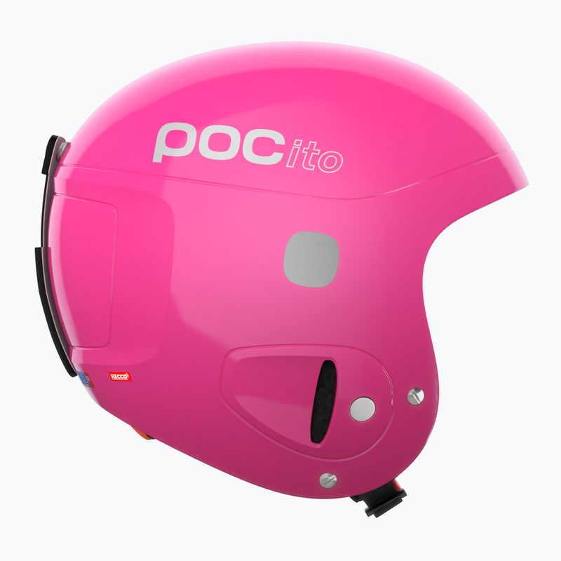 Kask narciarski dziecięcy POC POCito Skull fluorescent pink 3