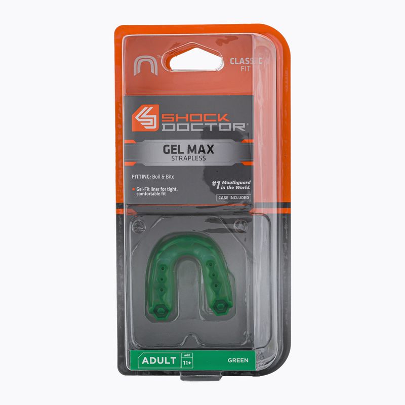 Ochraniacz szczęki Shock Doctor Gel Max zielony