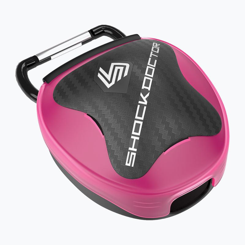 Pudełko ochronne na szczękę Shock Doctor Mouthguard Case różowe